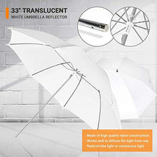 Load image into Gallery viewer, LimoStudio, LMS103, Soft Lighting Umbrella Kit, Day Light Color, 700 Watt Output Lighting with Tripod Stands and Carry Bag