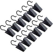 Load image into Gallery viewer, 30 Pack Heavy-Duty Hook Clip Set Curtain Clips for Curtain Photos Home Decoration Art Craft Display - Black