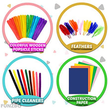 Load image into Gallery viewer, FunzBo Arts and Crafts Supplies for Kids - Craft Art Supply Kit for Toddlers Age 4 5 6 7 8 9 - All in One D.I.Y. Crafting School Kindergarten Homeschool Supplies Arts Set Christmas Crafts for Kids