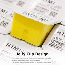 Load image into Gallery viewer, HIMI Gouache Paint Set, 24 Colors x 30ml Unique Jelly Cup Design with 3 Paint Brushes in a Carrying Case Perfect for Artists, Students, Gouache Opaque Watercolor Painting (Green)