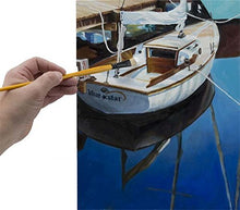 Load image into Gallery viewer, Creative Mark Mimik Paint Brush Professional Artist Synthetic Hog Bristle Long Handled Brush- Filbert Size 6