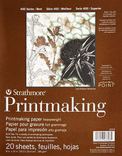 Load image into Gallery viewer, Strathmore Paper 400 Series Printmaking Pad, Heavyweight, 8"x10", White, 20 Sheets