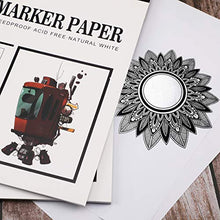 Load image into Gallery viewer, Premium 50 Sheets Sketch Marker Paper Pad, Bleedproof Artist Drawing Paper, 8.27 x 11.69 Inch