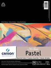 Load image into Gallery viewer, CANSON Mi-Teintes Pastel Pad, Assorted Colors 9"X12" Fold Over (100510864)