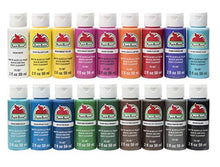 Load image into Gallery viewer, Apple Barrel PROMOABI 18pc Matte Finish Acrylic Craft Paint Set, Assorted Colors 1, 18 Count