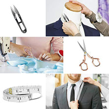Load image into Gallery viewer, SEBIDER Tailor Scissors Sewing Pinking Shears Fabric Sewing Scissors Set Dressmaker Zig Zag Shears Embroidery Scissors Thread Snips Measuring Tape, for Quilting Needlework Handicraft Scissors(5PCS)