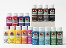 Load image into Gallery viewer, Apple Barrel PROMOABI 18pc Matte Finish Acrylic Craft Paint Set, Assorted Colors 1, 18 Count