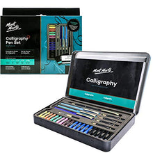 Load image into Gallery viewer, Mont Marte Calligraphy Set, 32 Piece. Includes Calligraphy Pens, Calligraphy Nibs, Ink Cartridges, Introduction Booklet and Exercise Booklet, Packaging May Vary