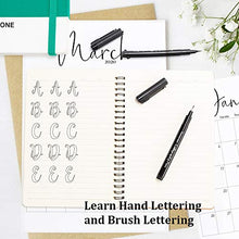 Load image into Gallery viewer, Calligraphy Pens, Hand Lettering Pen, 10 Size Caligraphy Brush Pens for Beginner, Writing, Sketching, Drawing, Illustration, Scrapbooking, journaling