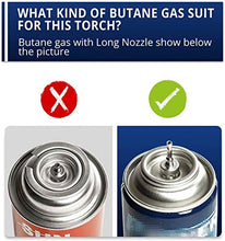 Load image into Gallery viewer, Sondiko Torch Lighter, Kitchen Torch, Refillable Kitchen Butane Blow Torch with Safety Lock and Adjustable Flame for DIY, Creme Brulee, BBQ and Baking, Butane Gas Not Included, Black…
