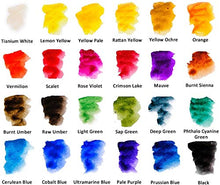 Load image into Gallery viewer, MEEDEN Watercolor Paint, Set of 24 Vibrant Colors in Tubes(24 x 12ml), Rich Pigments, Vibrant, Non Toxic for Students, Beginners, Hobby Painters and More