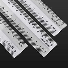 Load image into Gallery viewer, AConnet 36 Pack Clear Plastic Ruler 12 Inch Flexible Ruler Shatter Resistant Straight Ruler for Woodworking, Arts, Crafts, Scrapbooking, Carpentry, Student School Offices and General Home Use