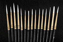 Load image into Gallery viewer, Arteza Detail Paint Brushes, Set of 15, Fine Detail Brush Set for Miniature Models and Canvases, Synthetic Bristles, Small Paint Brushes for Details, Fine Lines, and Shading
