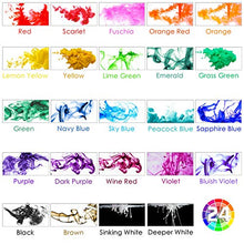Load image into Gallery viewer, Alcohol Ink Set Resin Dye-24 Bottles Vibrant Colors Alcohol Ink for Resin, Concentrated Fast-Drying Alcohol-Based Ink Resin Pigment for Resin,Petri,Ceramic,Yupo,Fluid Art Painting,Tumbler (0.35oz×24)