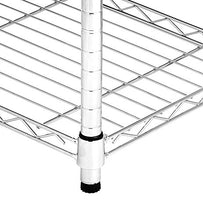 Load image into Gallery viewer, Amazon Basics 5-Shelf Shelving Storage Unit on 4'' Wheel Casters , Metal Organizer Wire Rack, Chrome Silver (30L x 14W x 64.75H)