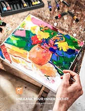 Load image into Gallery viewer, Nicpro 16 pcs Artist Paint Brush Set for Acrylic Oil Watercolor Gouache Craft Ceramic Model Painting Includes Pop-up Carrying Case with Palette Knife and Sponges