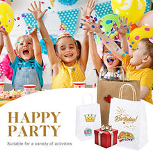 Load image into Gallery viewer, Mesha 50pcs Medium Size Gift Bags with Handle Brown Kraft Paper Bags 8x4.75x10.5 Inch Paper Shopping Bags, Paper Party Favor Bags, Retail Paper Bags Bulk