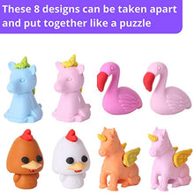 Load image into Gallery viewer, Mr. Pen- Animal Topper Erasers, 22 Pack, 8 Pack Take Apart Animal Erasers, Pencil Toppers, Pencil Erasers Toppers for Kids, Eraser Tops, Cap Erasers for Pencils, Fun Erasers Kids, Pencil Top Erasers