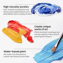 Load image into Gallery viewer, Arteza Acrylic Paint, Set of 24 Colors/Tubes (0.74 oz, 22 ml) with Storage Box, Rich Pigments, Non Fading, Non Toxic Paints for Artist, Hobby Painters & Kids, Art Supplies for Canvas Painting