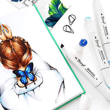 Load image into Gallery viewer, Bianyo Classic Series Alcohol-Based Dual Tip Art Markers(Set of 72,Travel Case with a Designable Card)