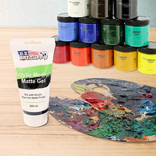 Load image into Gallery viewer, U.S. Art Supply Clear Gel Medium Matte Acrylic Medium, 200ml Tube - Use to create transparent colors