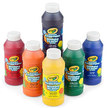 Load image into Gallery viewer, Crayola Washable Finger Paints, 6 Count, School Painting Supplies, Gifts for Kids, 3, 4, 5, 6, 7