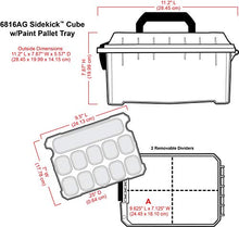 Load image into Gallery viewer, ArtBin Sidekick Art and Craft Supply Storage with Paint Pallet Tray (6816AG)