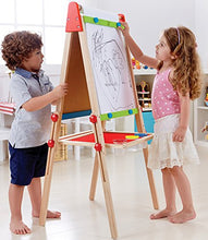 Load image into Gallery viewer, Award Winning Hape All-in-One Wooden Kid's Art Easel with Paper Roll and Accessories Cream, L: 18.9, W: 15.9, H: 41.8 inch