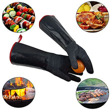 Load image into Gallery viewer, TUNGTAR BBQ Heat Resistant Gloves 14inch 932℉, Heat Resistant-Oven, Smoker, BBQ Grill, Cooking Barbecue Gloves for Handling Heat Food on The Your Fryer, Grill, Waterproof, Fireproof