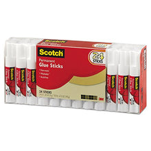 Load image into Gallery viewer, Scotch 600824S Permanent Glue Stick.28 oz, 24/Pack