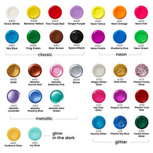 Load image into Gallery viewer, Arteza Tempera Washable Paint for Kids, Set of 32, 2.03oz/60ml Bottles, Poster Paint for Craft Projects, Sponge Painting & Finger Painting, Includes Neon, Glitter & Glow-in-The-Dark