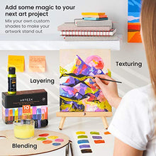 Load image into Gallery viewer, Arteza Iridescent Acrylic Paint, Set of 10 Chameleon Colors, 2-oz/60ml Bottles, High Viscosity Shimmer Paint, Water-Based, Blendable Paints, Art Supplies for Canvas, Wood, Rocks, Fabrics