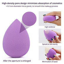 Load image into Gallery viewer, BEAKEY 5 Pcs Makeup Sponge Set Blender Beauty Foundation Blending Sponge, Flawless for Liquid, Cream, and Powder, Multi-colored Makeup Sponges