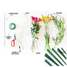 Load image into Gallery viewer, 200 PCS Floral Stem Wire Flower Arrangements and DIY Crafts,Dark Green,Floral Wire for Florist Flower Arrangement 16 Inches