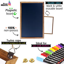 Load image into Gallery viewer, Cedar Markers 36"x24" Big Chalkboard with Wooden Frame. 100% Non-Porous Erasable Blackboard and Whiteboard for Liquid Chalk Markers. Magnet Board Chalk Board Decorative Chalkboard for Parties (36x24)