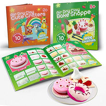 Load image into Gallery viewer, Air Dry Clay for Kids Modeling Kit | Bake Shoppe & Cute Critters Themed Activity Books | 36 Colors of molding Clay Magic