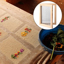 Load image into Gallery viewer, KONUNUS Wooden Paper Making Mold Papermaking Screen Kit, 5.8 x 8.2 inch Screen Printing Frame for DIY Paper Craft and Dried Flower Handcraft