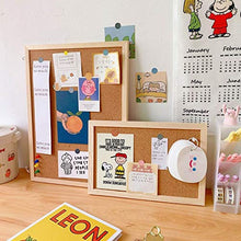 Load image into Gallery viewer, Cork Board Bulletin Board, 15.7"X 12" Cork Board, Oak Wood Finish Frame, Wall Mounted Cork Board for Office Home and School(Pins, Eye Bolts, gaskets, Screws)