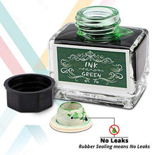 Load image into Gallery viewer, Calligraphy Ink Set | Calligraphy Set Includes 15 ml Black Ink, Blue Ink, Red Ink, Green Ink, Purple Ink and Orange Ink | Fountain Pen Ink | Dip Pen Ink | Bottled Ink for Fountain Pens | Ink Well