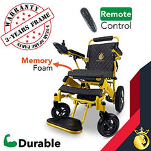 Load image into Gallery viewer, 2020 Limited Edition Remote Control Foldable Electric Wheelchair Mobility Aid Lightweight Motorized Power Wheelchairs (17.5" Wide)
