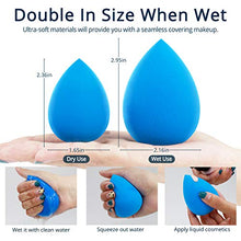 Load image into Gallery viewer, BEAKEY 5 Pcs Makeup Sponge Set Blender Beauty Foundation Blending Sponge, Flawless for Liquid, Cream, and Powder, Multi-colored Makeup Sponges