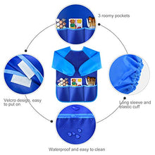 Load image into Gallery viewer, Kuuqa Waterproof Children Art Smock Kids Art Aprons with 3 Roomy Pockets,Painting Supplies (Paints and brushes not included)