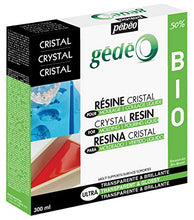 Load image into Gallery viewer, PEBEO Clear Liquid Kit-High Shine, Glossy Finish, Eco-Friendly Formula, for Casting Moulds, Table Tops, Crafting Supplies, 300 ml, Gedeo Bio Crystal Resin, Transparent