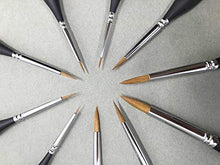 Load image into Gallery viewer, Detail Paint Brushes Set 10pcs Miniature Brushes for Fine Detailing & Art Painting - Acrylic, Watercolor,Oil,Models, Warhammer 40k.