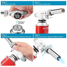 Load image into Gallery viewer, Butane Torch Kitchen Blow Torch - Chef Cooking Torch Lighter Adjustable Flame With Safety Lock Culinary Torch For Creme Brulee, Baking, BBQ Butane Gas Not Included…