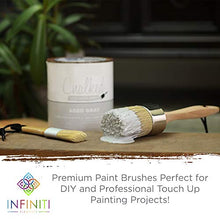 Load image into Gallery viewer, Professional Chalk and Wax Paint Brush 2PC Set!!!! Large DIY Painting and Waxing Tool | Smooth, Natural Bristles | Folk Art, Home Décor, Wood Projects, Furniture, Stencils | Reusable