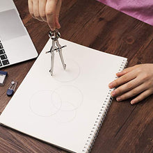 Load image into Gallery viewer, Mr. Pen- Professional Compass for Geometry, Extra Lead, Metal Compass, Compass, Compass Drawing Tool, Drawing Compass, Drafting Compass, Compass for Students, Compass for Woodworking, Compass Geometry