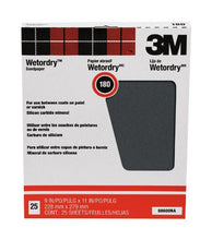 Load image into Gallery viewer, 3M Wet or dry Sanding Sheets, 180C-Grit, 9-in by 11-in, 25-Pack