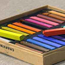 Load image into Gallery viewer, Charvin Water-Soluble Semi Hard Pastels Painting Sticks, Highly Pigmented Square Pastel Stick (2 5/16" x 5/16") - Set of 48 Assorted Colors