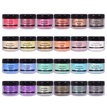 Load image into Gallery viewer, Epoxy Resin Dye - 24 Colors Mica Powder - Pigment Powder for Slime, Nail Polish, Epoxy Resin, Soap Colorant, Tumbler, Polymer Clay